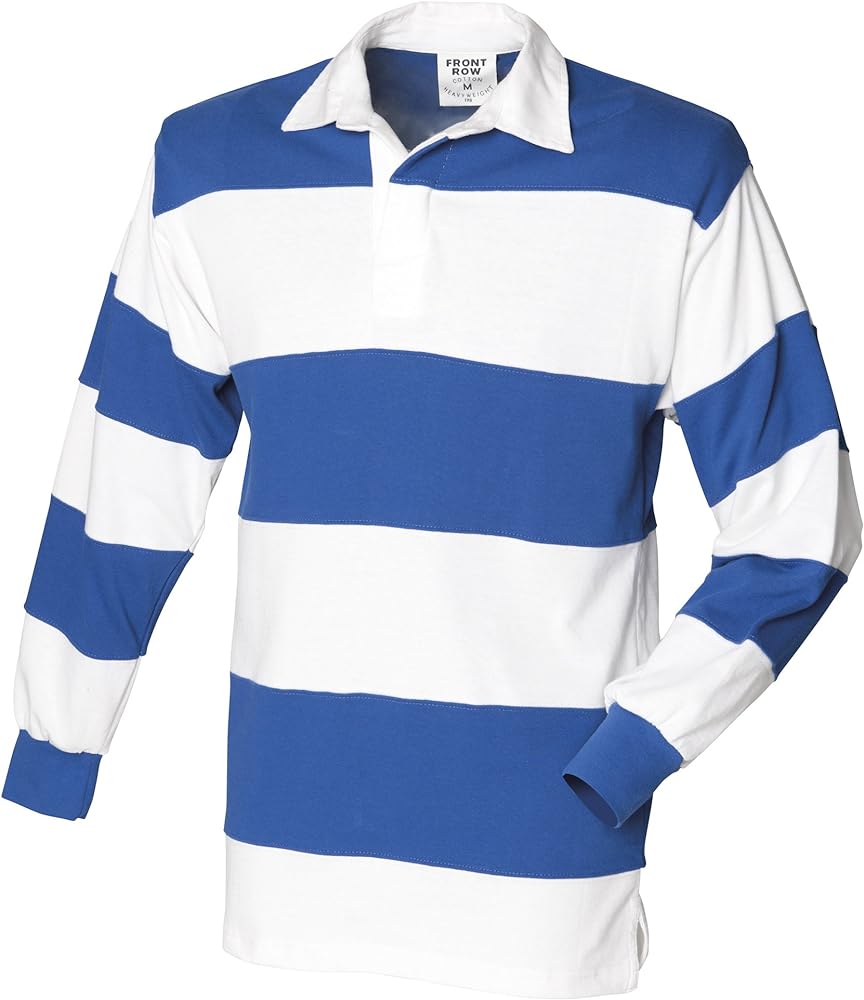 Front Row Sewn Stripe Long Sleeve Rugby Shirt