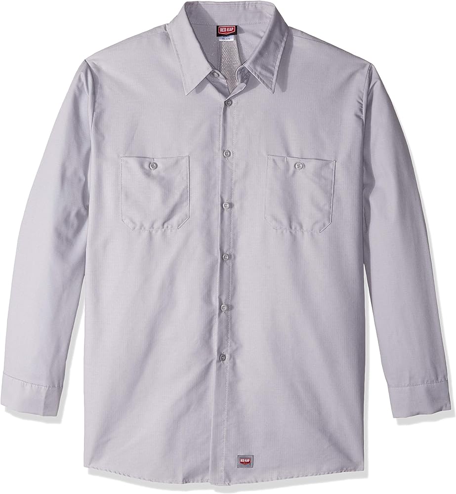 Red Kap Men's Long Sleeve Work Shirt with Mimix