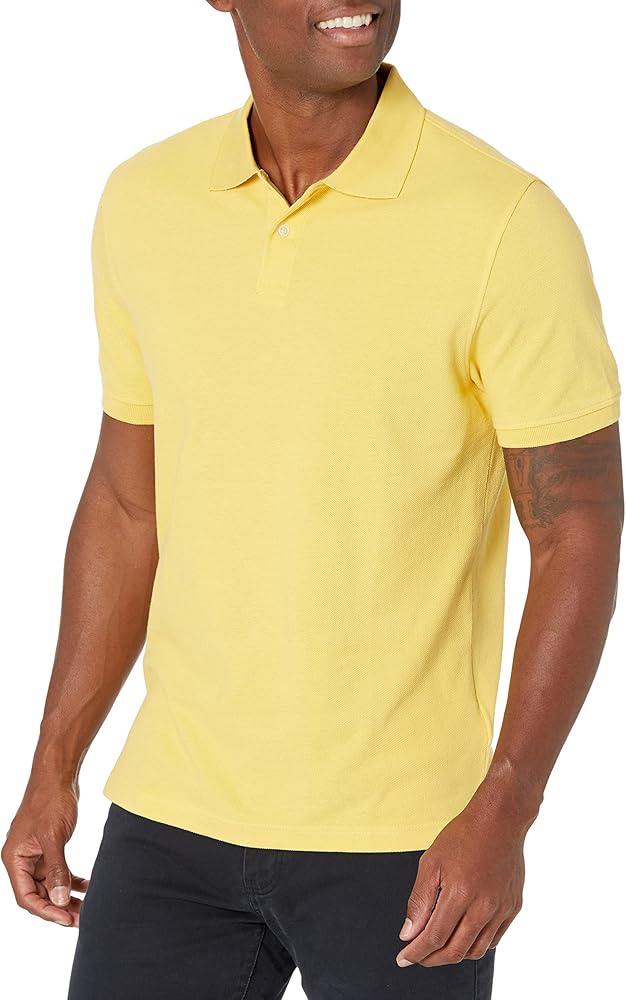 Amazon Essentials Men's Slim-Fit Cotton Pique Polo Shirt