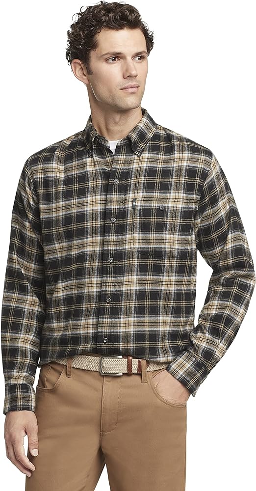 G.H. Bass & Co. Men's Fireside Flannels Long Sleeve Button Down Shirt