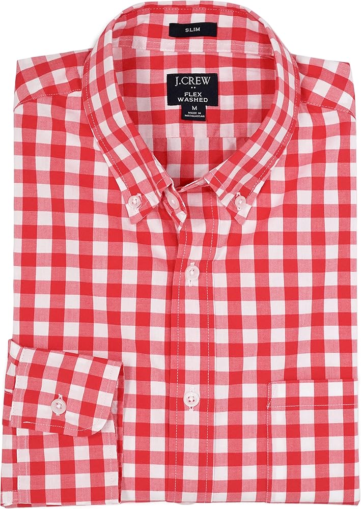 J.Crew Mercantile Men's Slim-fit Long-Sleeve Gingham Shirt