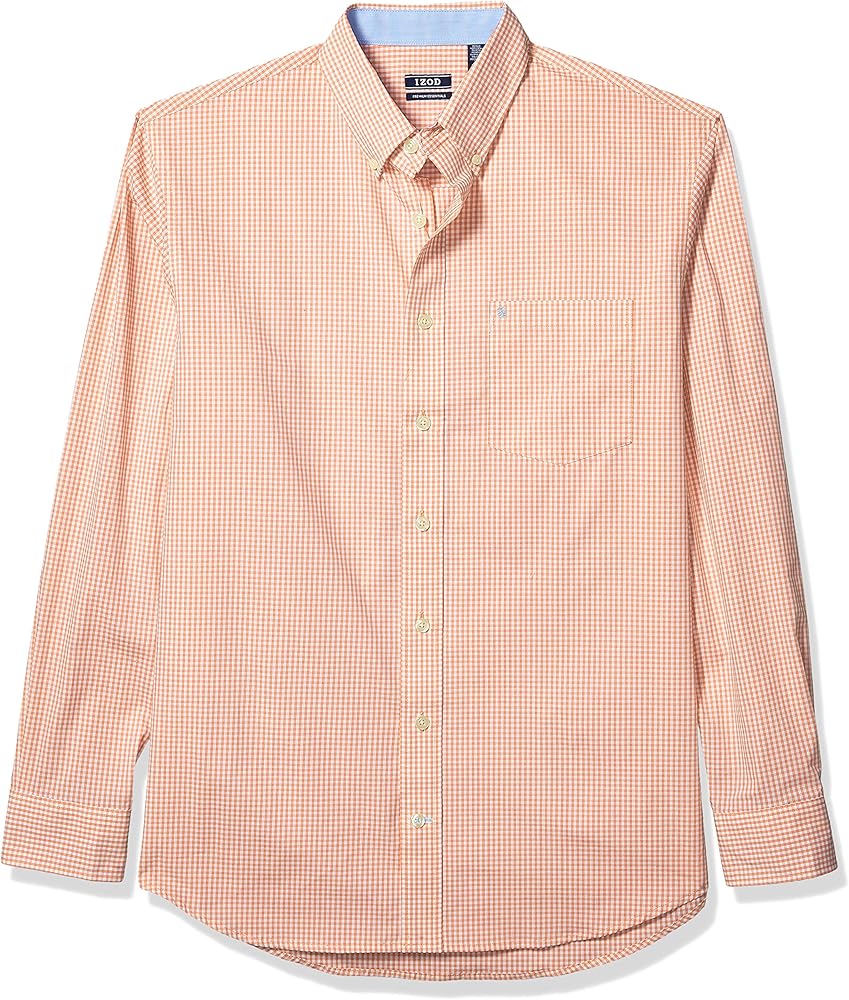 IZOD Men's Big and Tall Button Down Long Sleeve Shirt