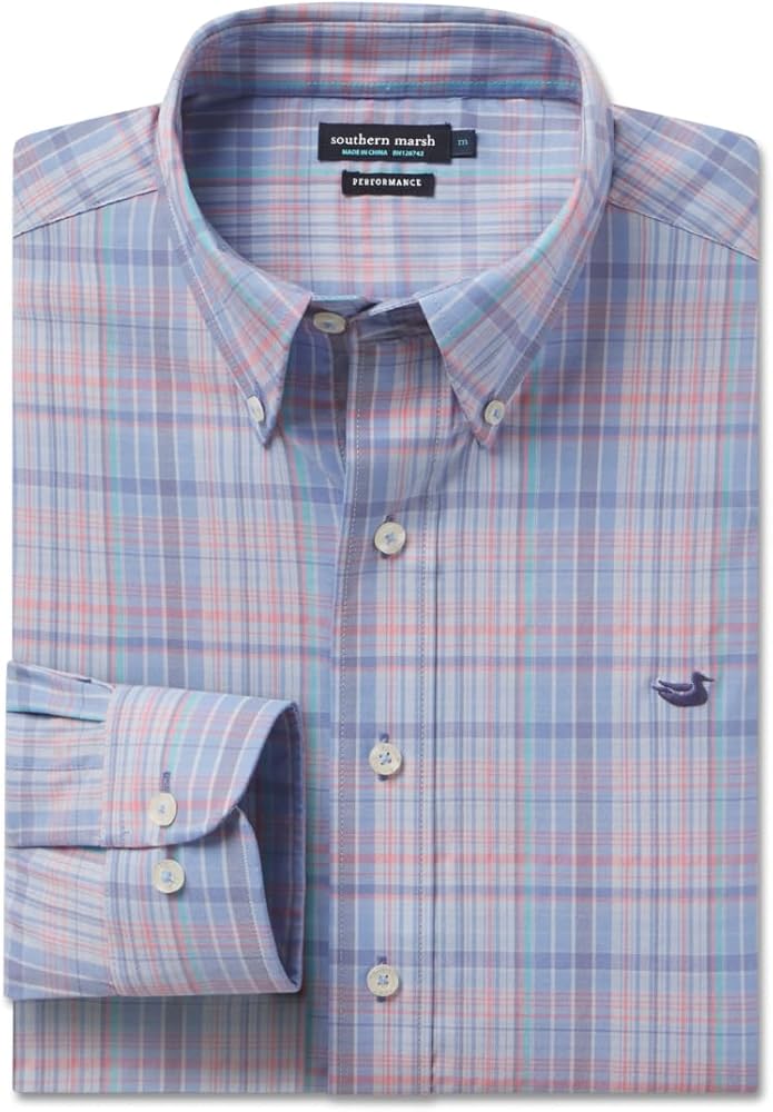 Southern Marsh Hays Performance Check Dress Shirt