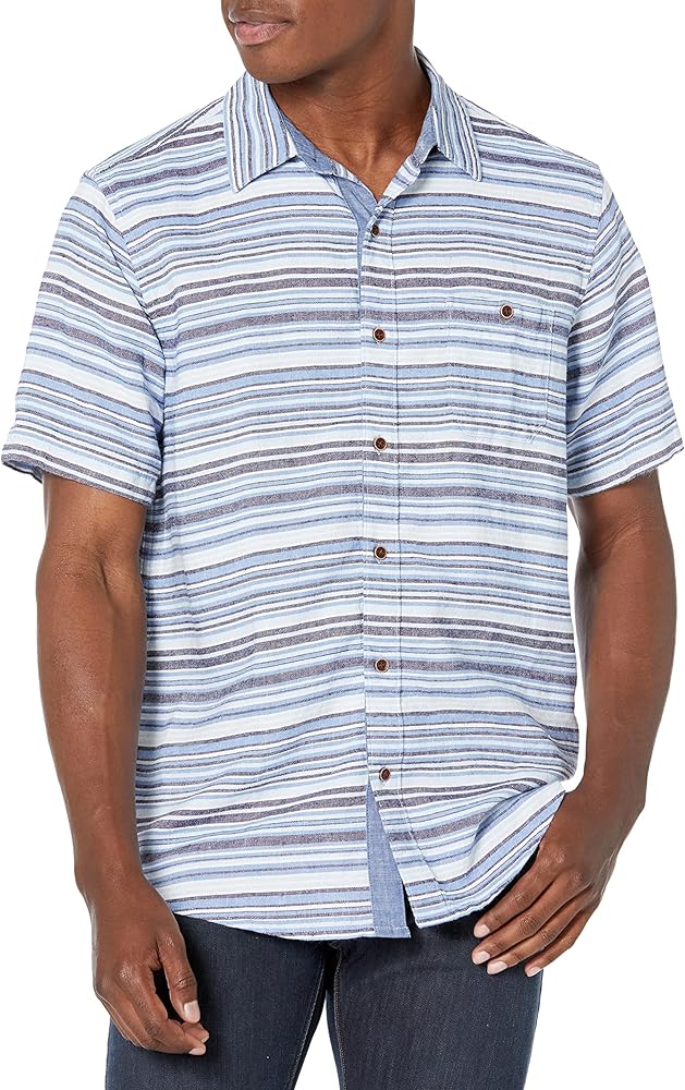 Gymboree Men's Dad and Son Matching Short Sleeve Button Up Shirt