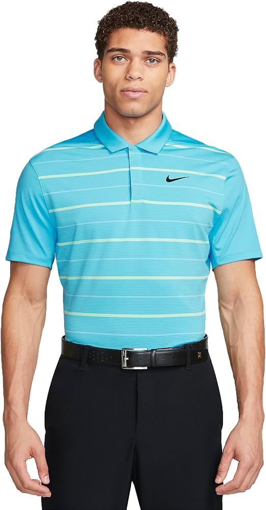 Nike Dri-FIT TW Tiger Woods Striped Golf Polo