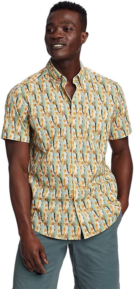 Eddie Bauer Men's Baja Short-Sleeve Shirt - Print