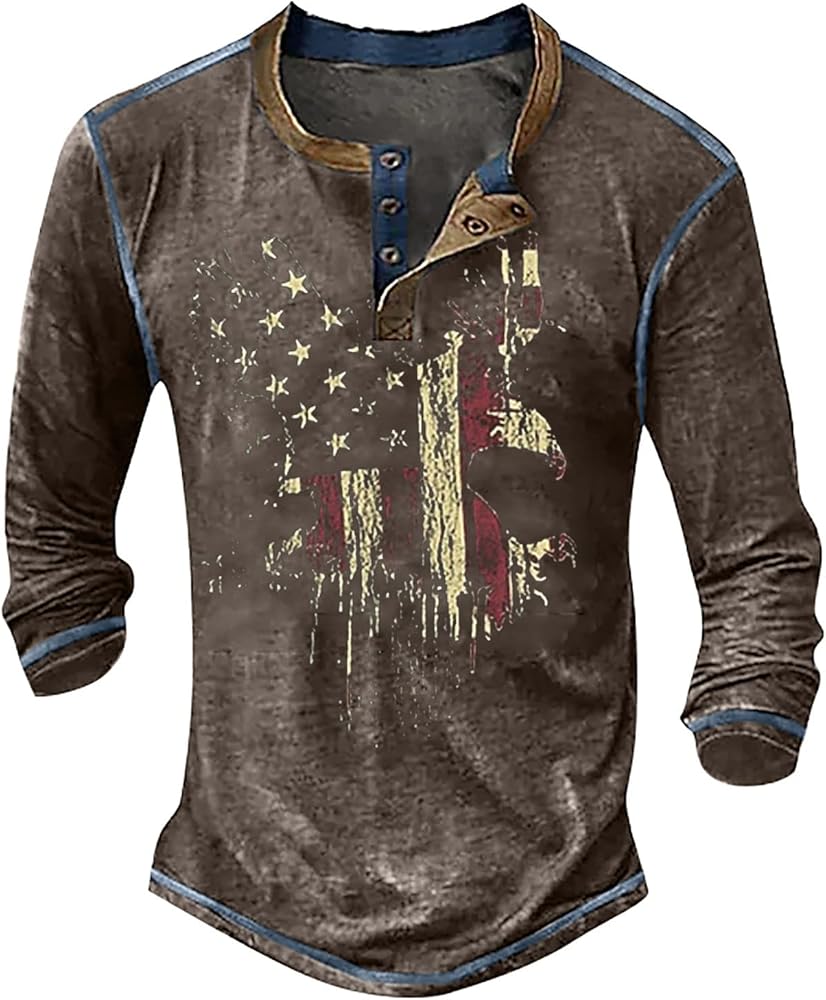 Men's Graphic Shirt 3D Printed Casual Wear Long Sleeve Fashion Design Clothing