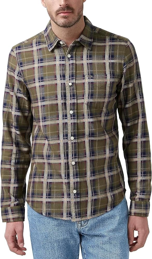 Buffalo David Bitton Men's Long Sleeve Plaid Button Down