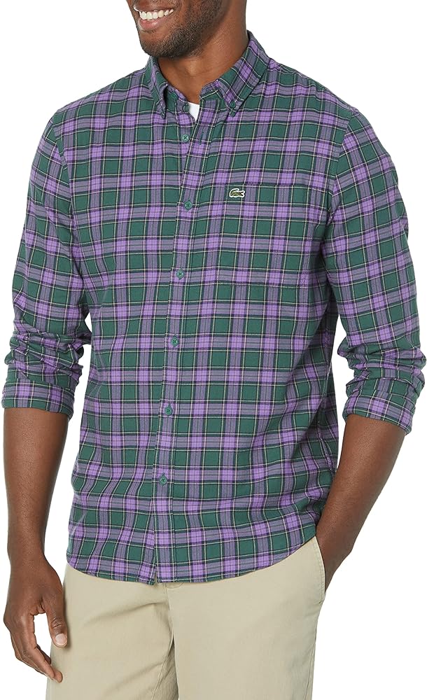 Lacoste Men's Regular Fit Check Print Shirt