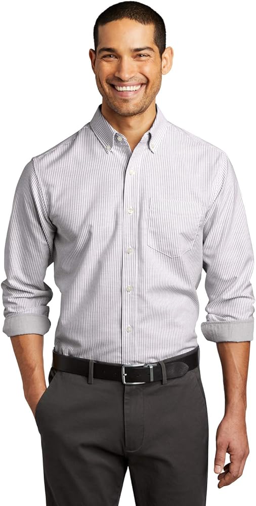 Port Authority SuperPro Oxford Stripe Shirt