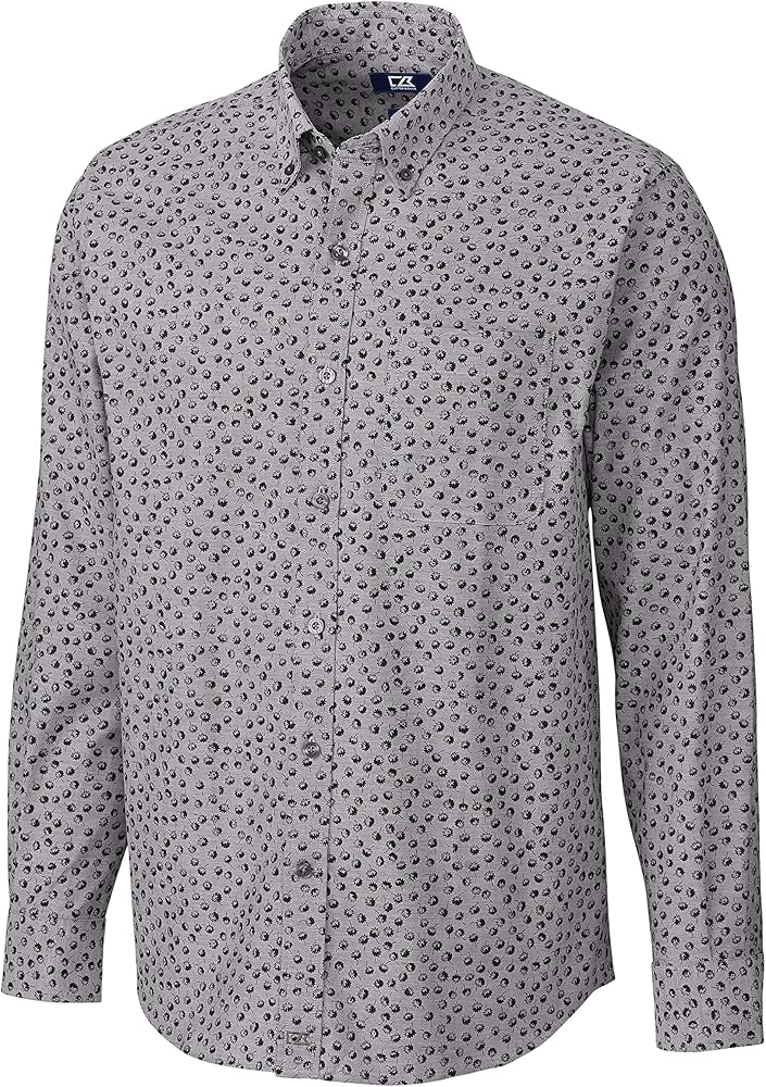 Cutter & Buck Men's Anchor Oxford Tossed Print Shirt