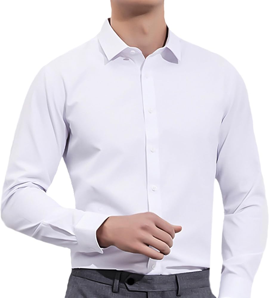 2024,Mens Dress Shirts,Long Sleeve Shirts for Men,Tuxedo Shirt,Mens Dress Shirt Slim Fit,Casual Button-Down Shirts