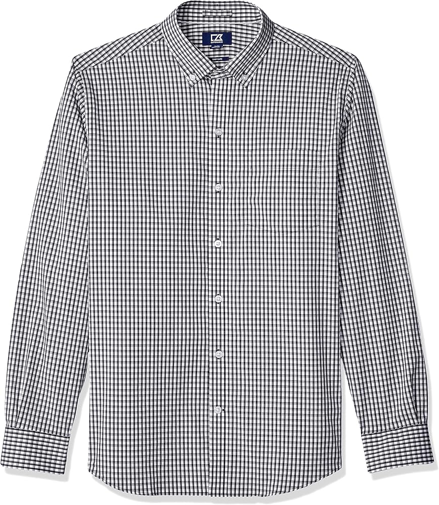 Cutter & Buck Men's Wrinkle Resistant Stretch Long Sleeve Button Down Shirt