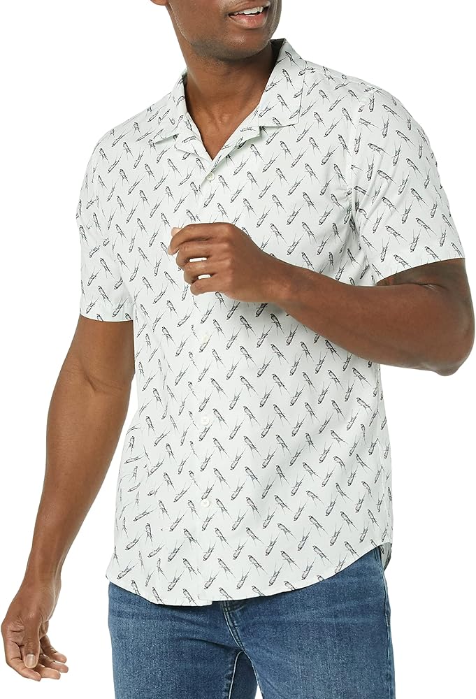 Amazon Essentials Men's Slim-Fit Vacation Shirt