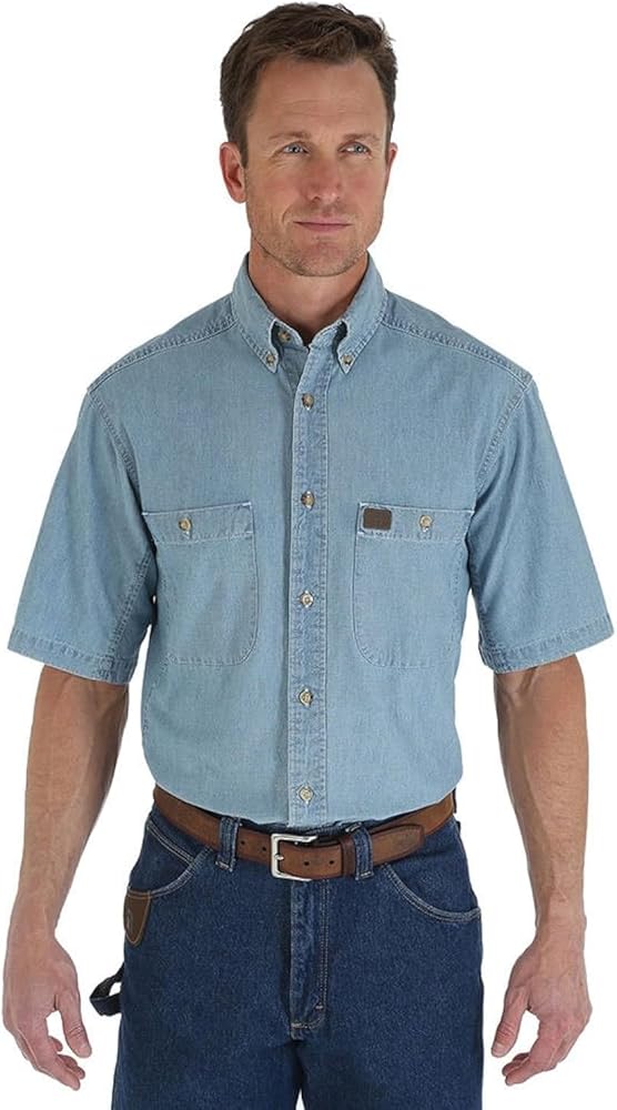 Wrangler Riggs Workwear Men's Chambray Work Shirt