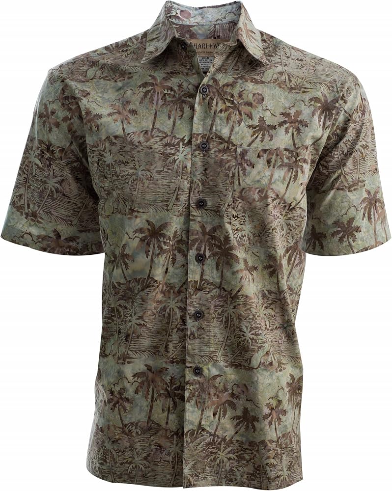 Johari West Coastal Dusk Mens Cotton Batik Shirt