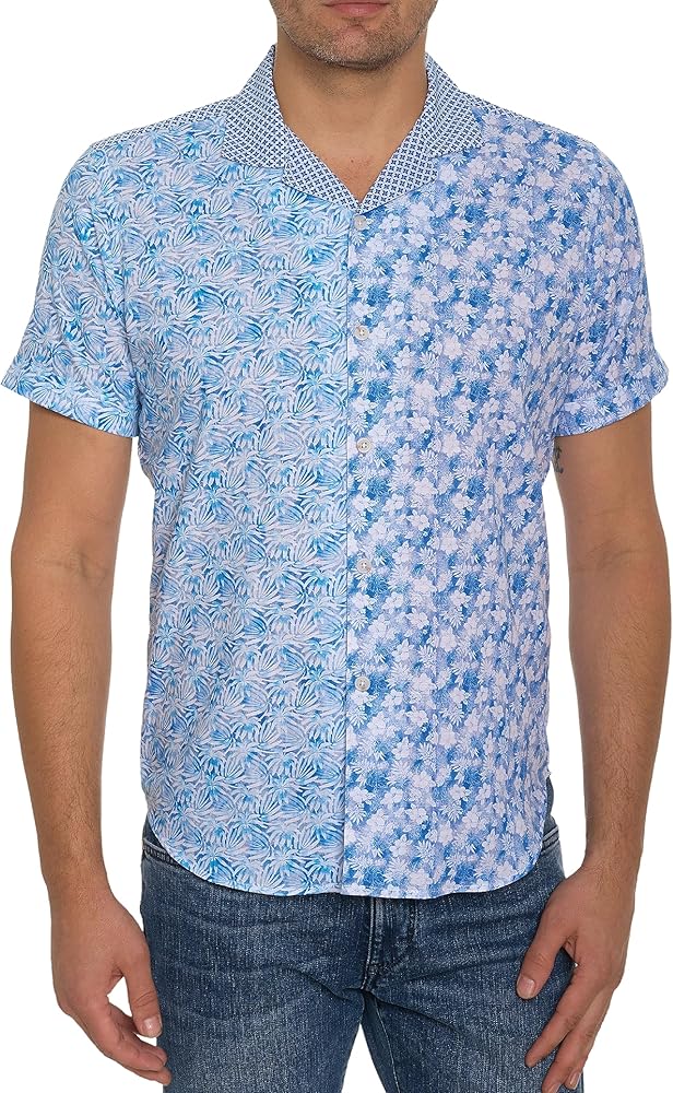 Robert Graham Men's Fontana Short-Sleeve Button-Down Shirt