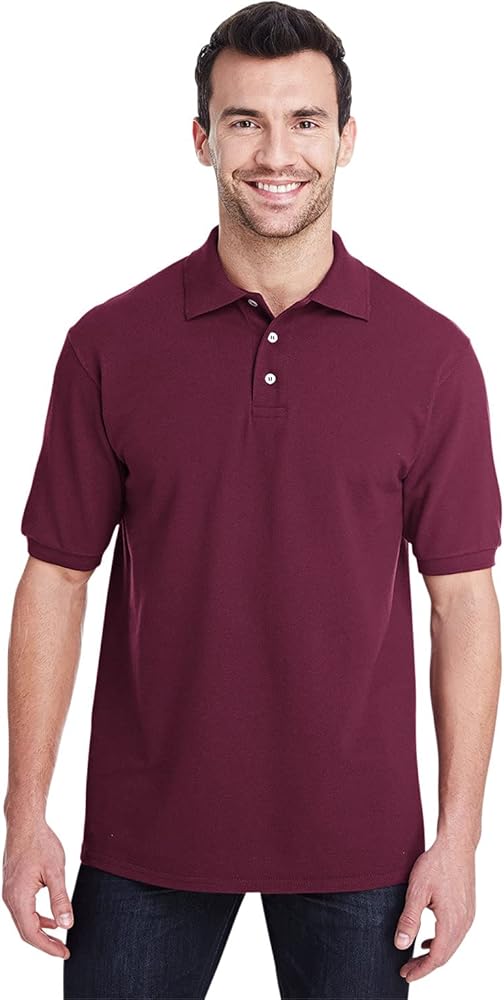 Jerzees Adult Piqué Polo,MAROON,3XL