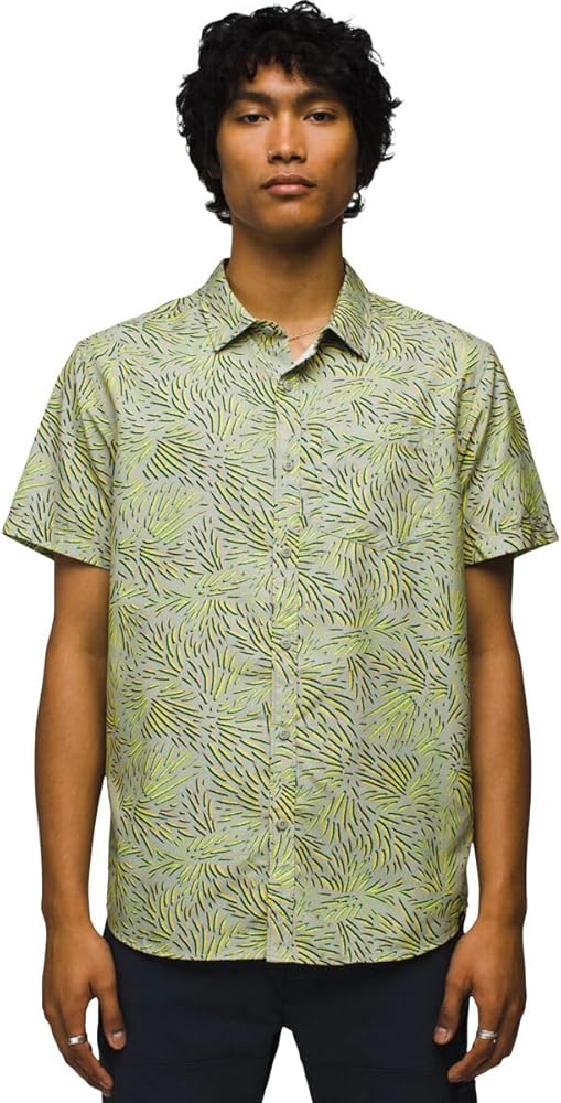 prAna Men's Lost Sol Printed Short Sleeve Shirt Standard Fit