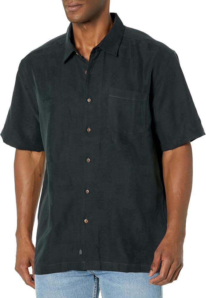 Quiksilver Men's Manele Bay Button Up Floral Collared Shirt