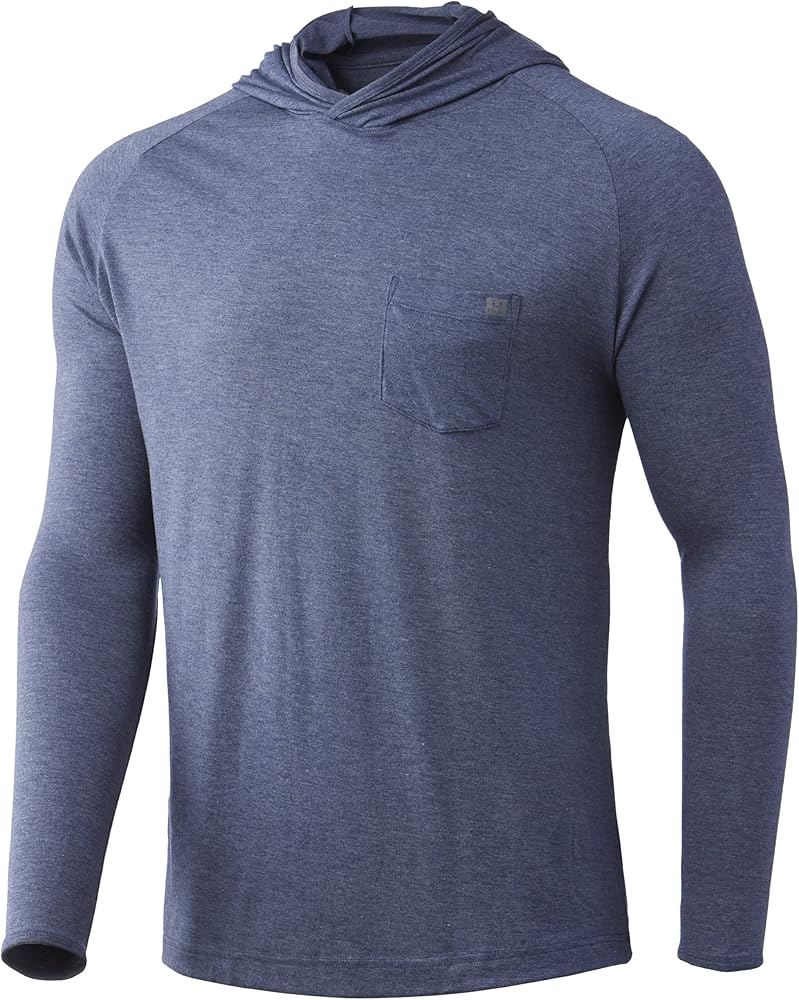 HUK Men's Waypoint Hoodie | Performance Long-Sleeve Shirt +50 UPF