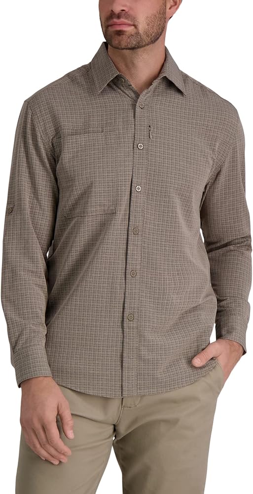 HAGGAR Mens The Active Series Hike Shirt (Regular and Big and Tall Sizes)