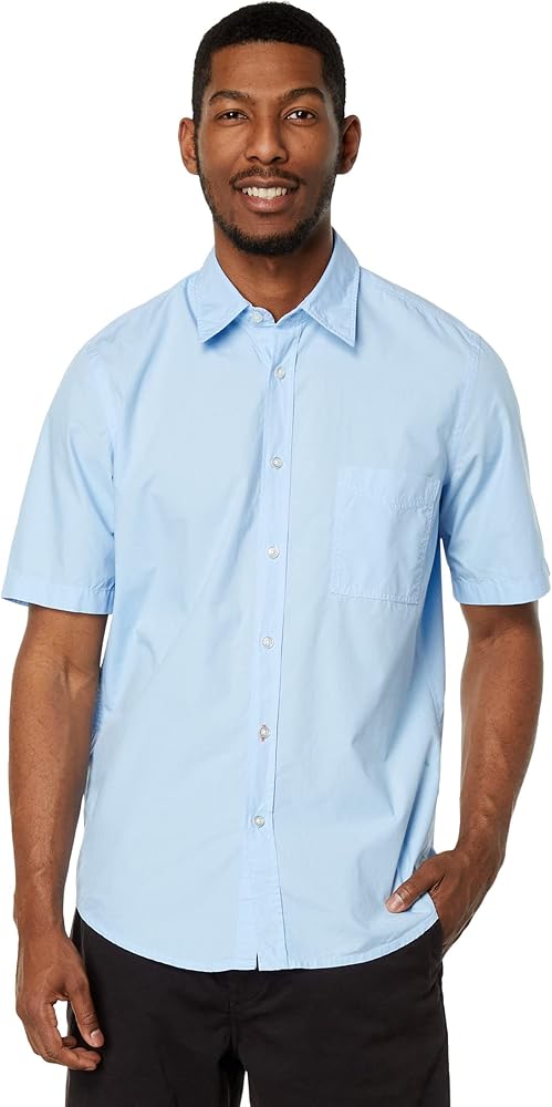 BOSS Men's Regular Fit Short-Sleeve Cotton Button Down Shirt