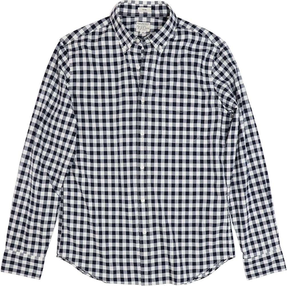 J.Crew Men's Slim Organic Cotton-Stretch Secret-Wash Poplin Shirt