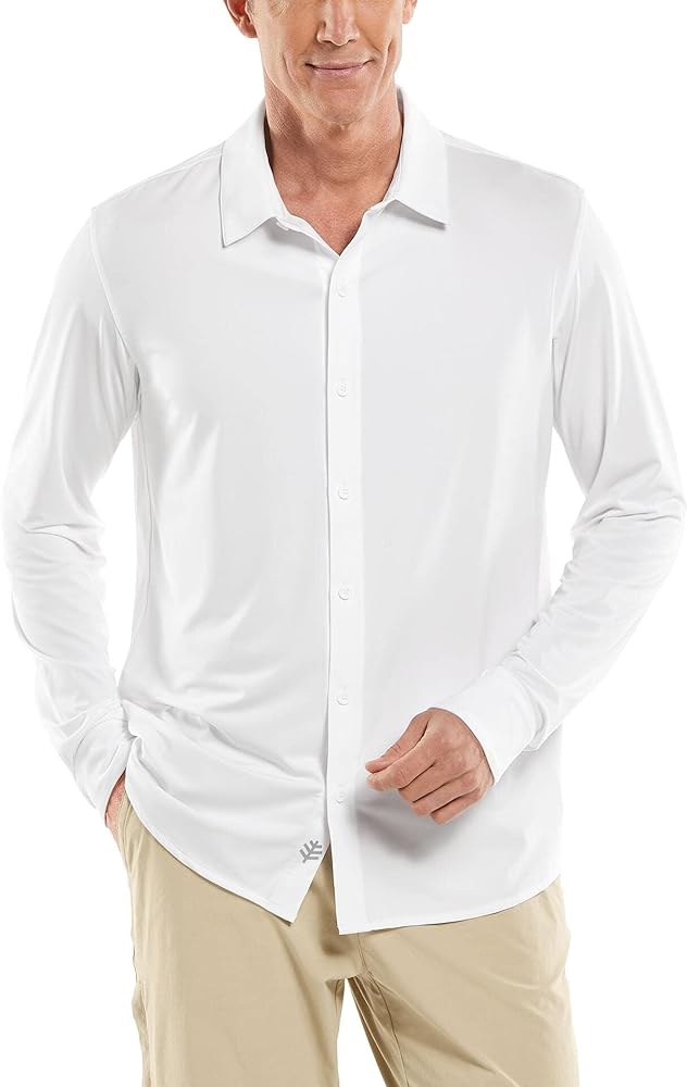 Coolibar UPF 50+ Men's Vita Button Down Shirt - Sun Protective