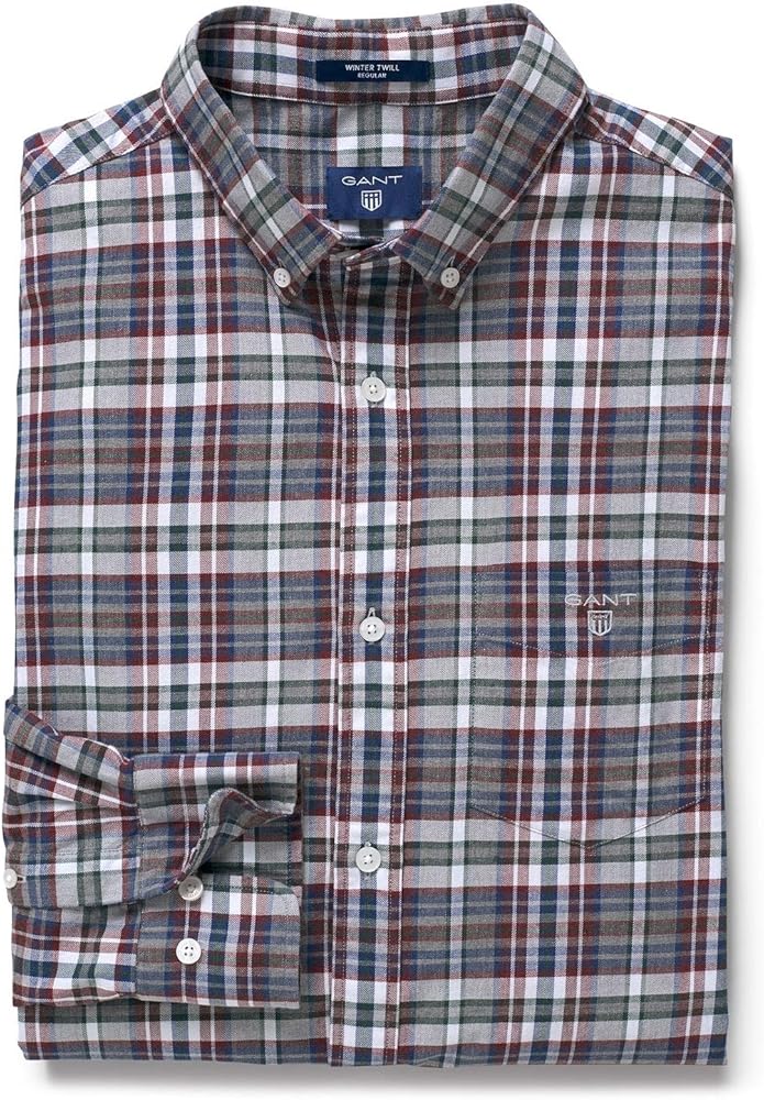 GANT Elegant Blue Cotton Button-Down Men's Shirt