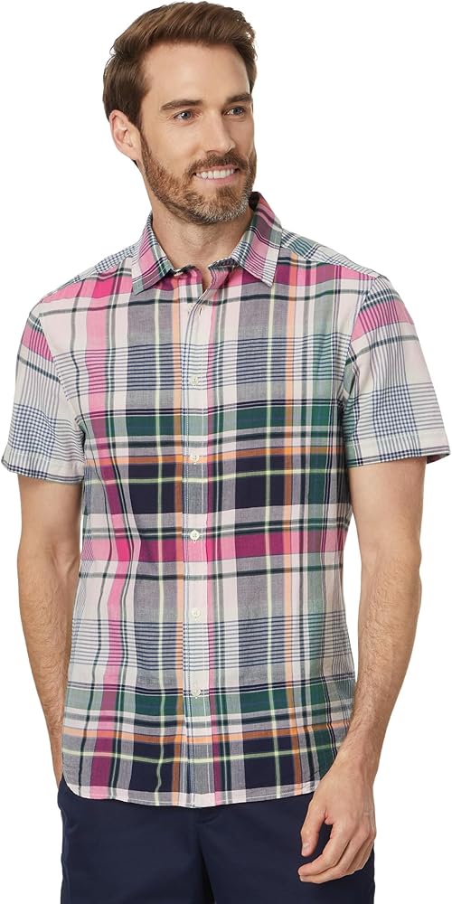 vineyard vines Men's Madras Plaid Short Sleeve Shirt