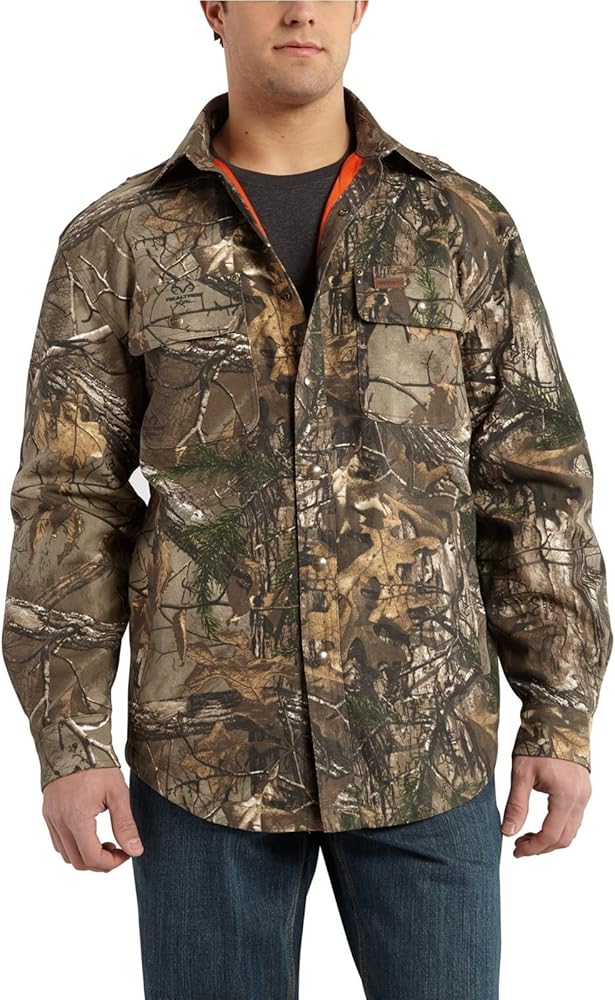 Carhartt Men's Big & Tall Wexford Rain Defender Camo Shirt Jacket