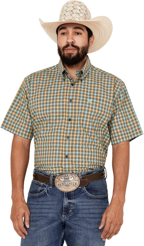 Cinch Men's Short Sleeve Button-Down Western Shirt