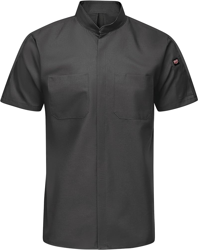 Red Kap Men's Short Sleeve Pro+ Work Shirt with Oilblok and Mimix