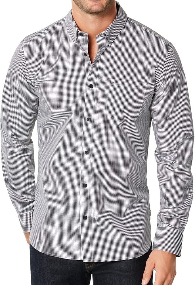 Calvin Klein Men's Extra Fine Cotton Button Up Shirt