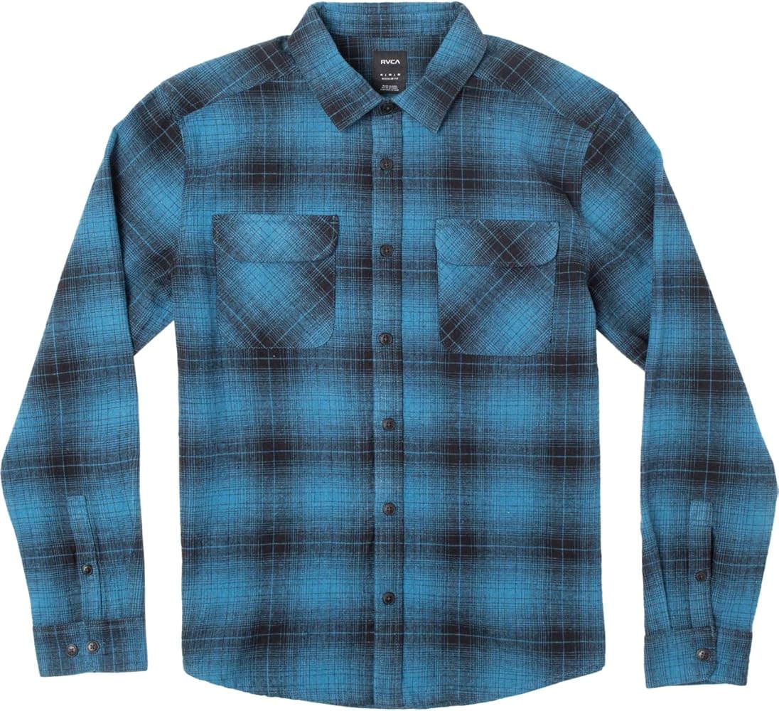 RVCA Men's Thatll Work Flannel Long Sleeve Woven Shirt