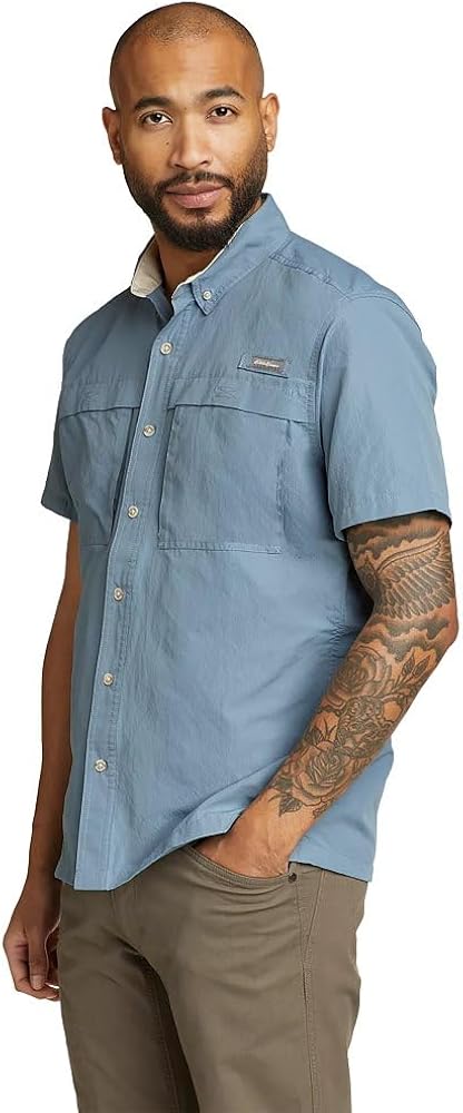 Eddie Bauer Men's Ripstop Guide Short-Sleeve Shirt