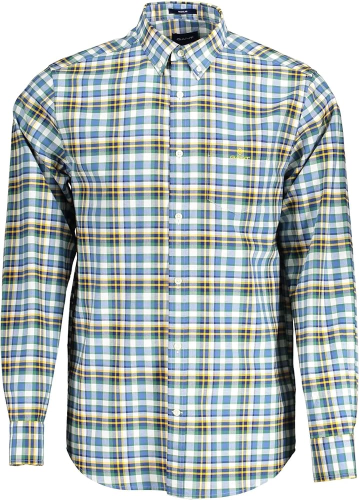 GANT Elegant Blue Cotton Button-Down Men's Shirt