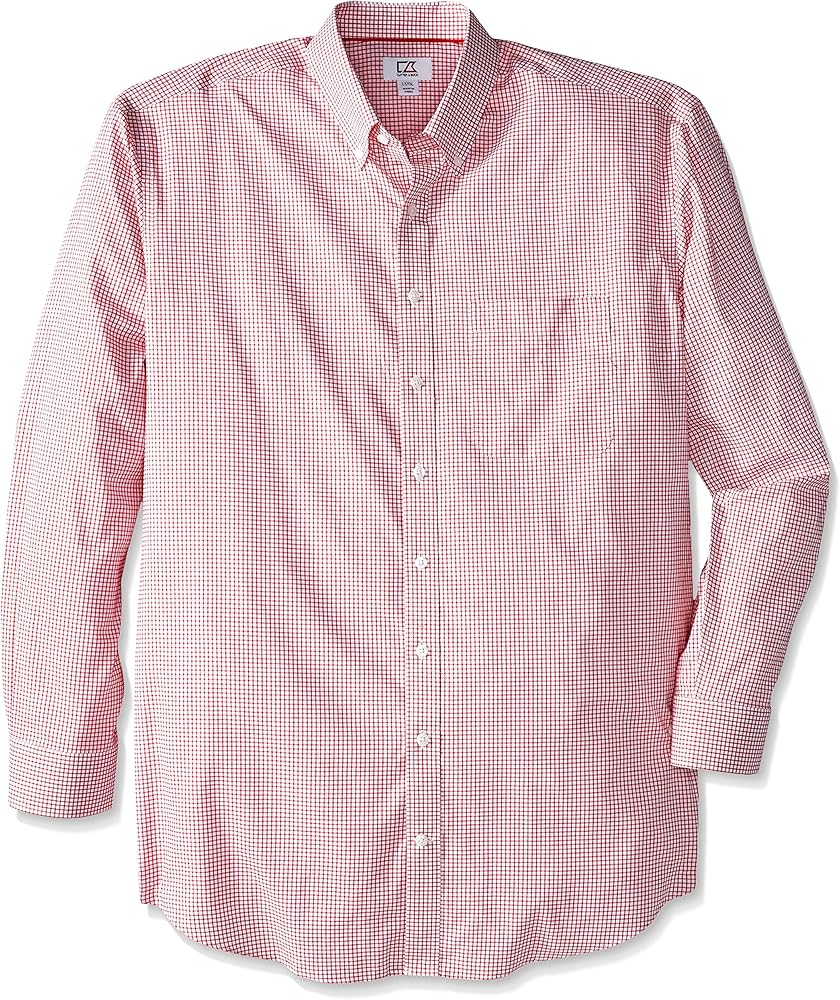 Cutter & Buck Men's Big-Tall Long Sleeve Epic Easy Care Tattersall Shirt