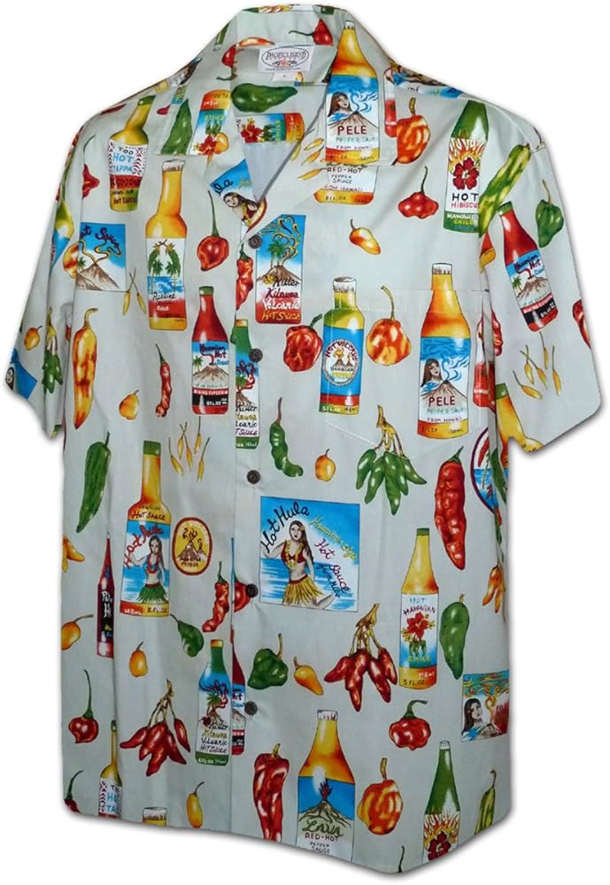 Chili Hot Sauce Men's Cotton Shirts