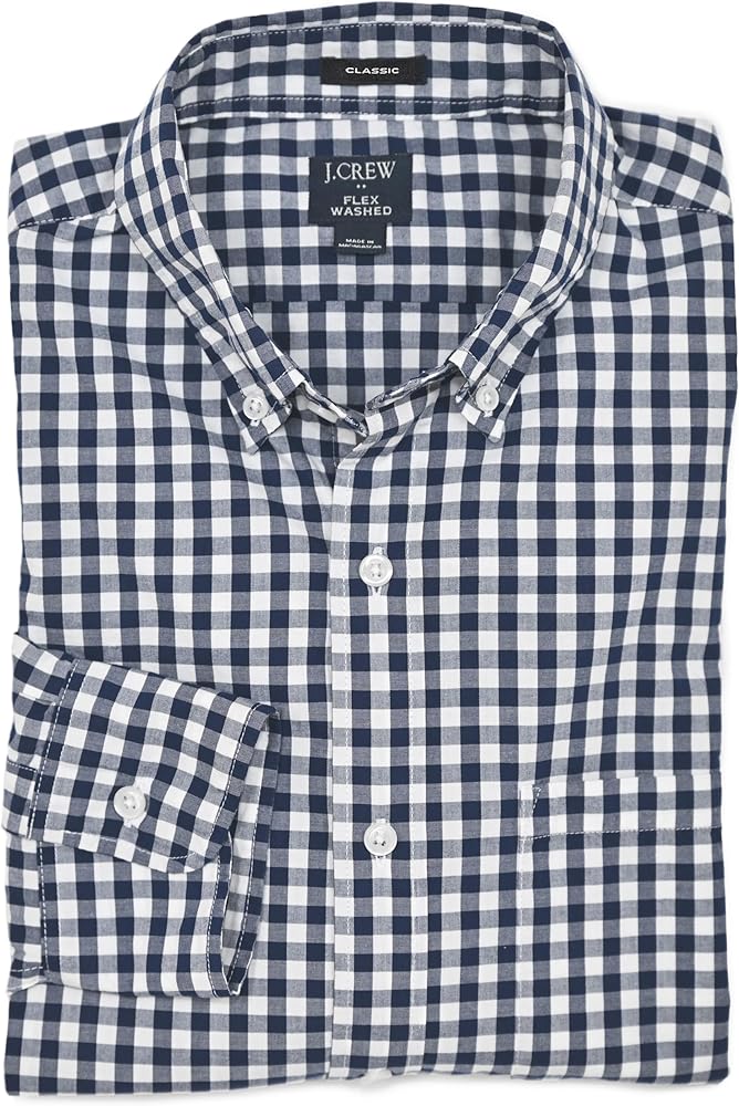 J.Crew Men's Classic Fit Long Sleeve Flex Casual Shirt