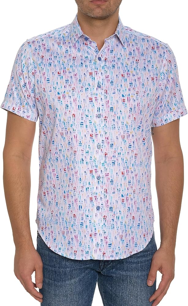 Robert Graham Men's Carlyle Short-Sleeve Button-Down Shirt