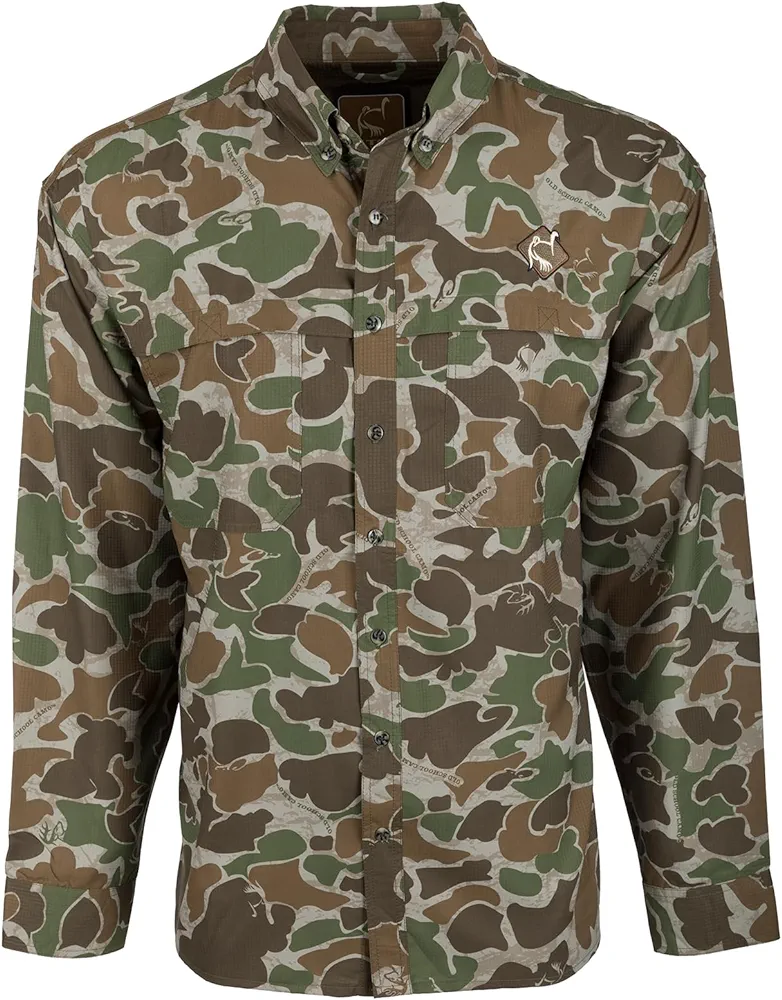 DRAKE Men's Ol' Tom Mesh Back Flyweight Shirt 2.0