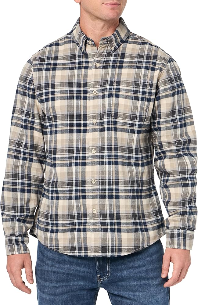 Eddie Bauer Men's Classic Fit Favorite Long-Sleeve Flannel Shirt