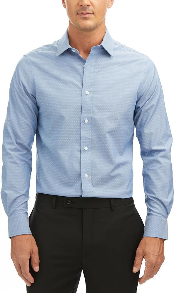 Haggar Men's Slim Fit Premium Comfort Button Down Shirt