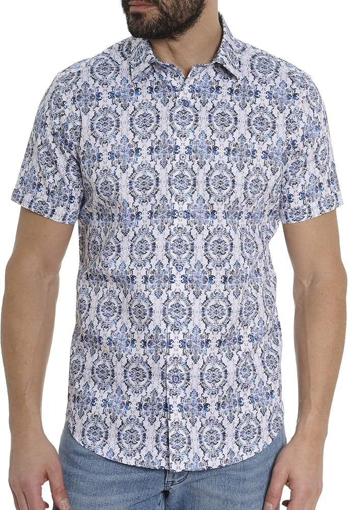 Robert Graham Men's Douglas Short Sleeve Woven Shirt