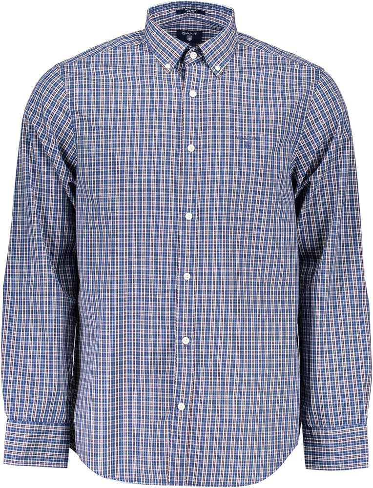 GANT Elegant Purple Long Sleeve Button-Down Men's Shirt