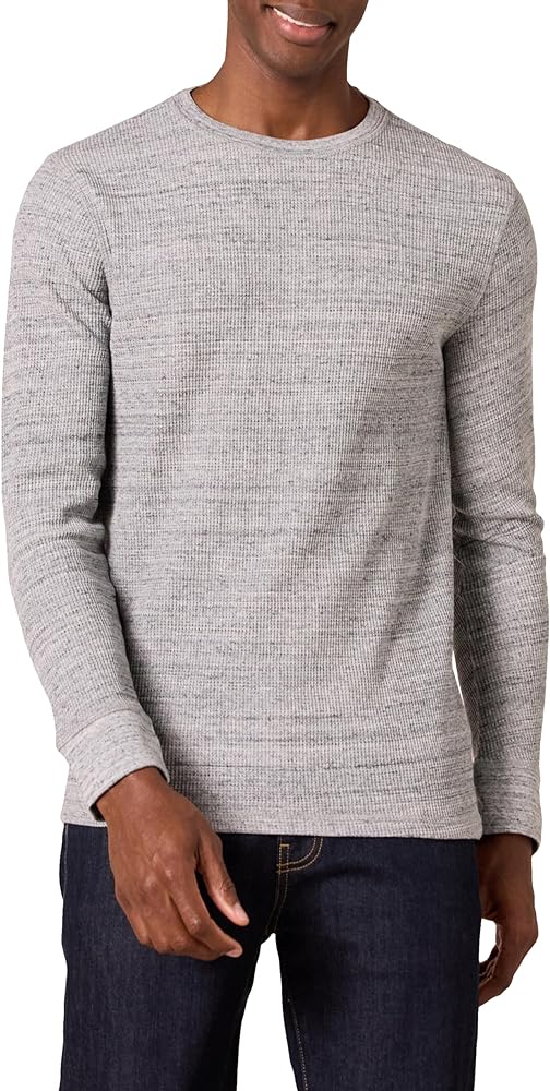 Amazon Essentials Men's Regular-Fit Long-Sleeve Waffle Shirt