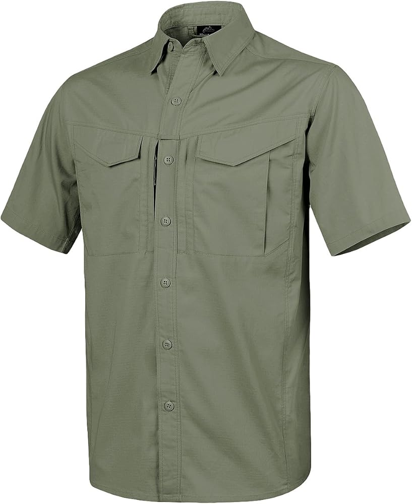 Helikon-Tex Men's Defender Mk2 Short Sleeve Shirt Olive Green