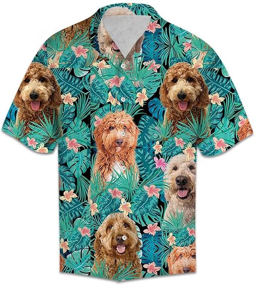 American Hawaiian Shirts for Men - Summer Button Down Mens Hawaiian Shirts Short Sleeve Series 4